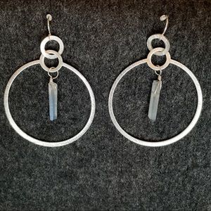 Lucky Brand silver dangle earrings